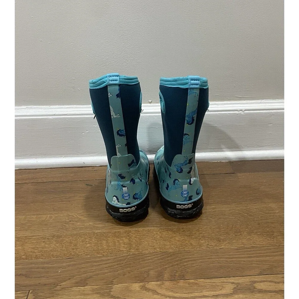 Bogs Boots Classic Blue Unicorn Waterproof Insulated Winter Snow Youth 2 EUR 33